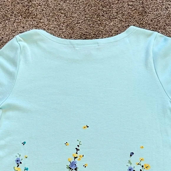 Karen Scott Floral Top with boat Neck & Wide Arm Cuff. Women’s XL EUC - Picture 8 of 13